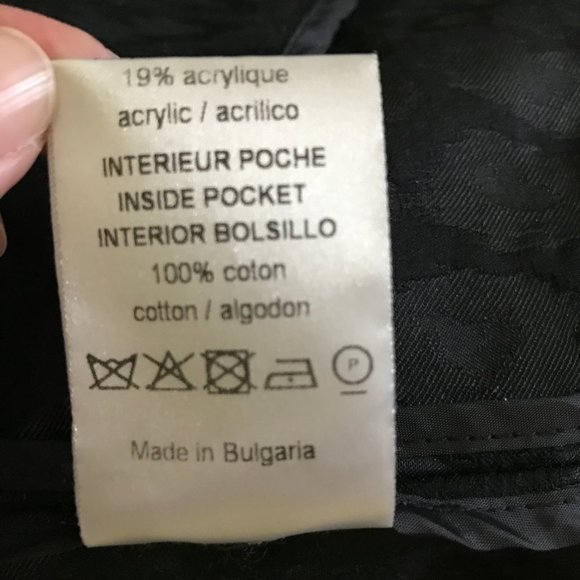 Sandro Paris Leopard-Textured Coat in All Black - Picture 6 of 6